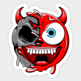Devil Zombie Emoji Sticker